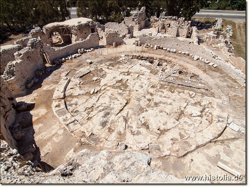 Elaiussa-Sebaste in Kilikien - Reste des runden 'Palast' von Elaiussa-Sebaste