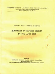 Journeys in rough Cilicia - George E. Bean, Terence Bruce Mitford