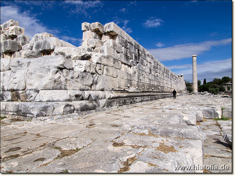 Didyma in Karien - Die Süd-Ostmauer des Apollon-Temples von Didyma