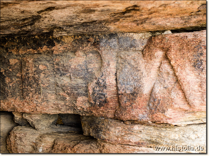 Gerga in Karien - Eine der vielen 'Gerga-Inschriften' in einem Brunnenhaus