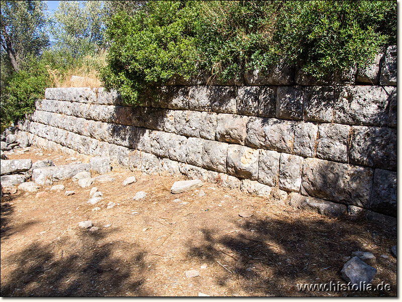 Kedreai in Karien - Teil der Stadtmauer von Kedreai oberhalb des Theaters