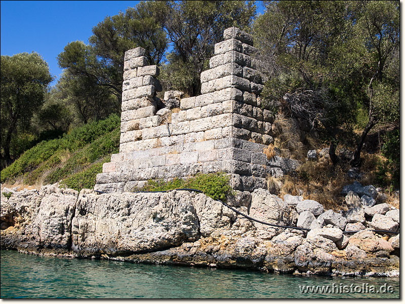 Kedreai in Karien - Ein Wachturm als Teil des Stadtmauer von Kedreai