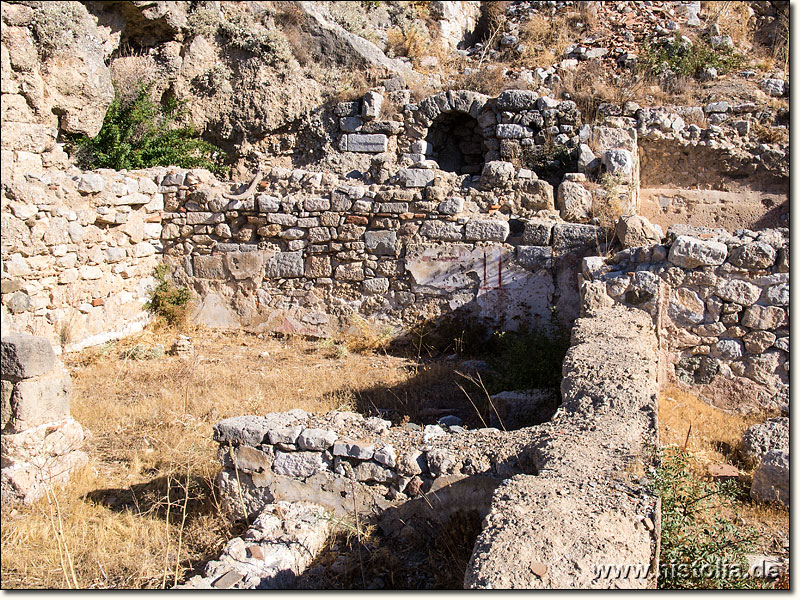 Knidos in Karien - Hellenistische / römische Wohnhäuser direkt oberhalb des Südhafens im östlichen Stadtgebiet
