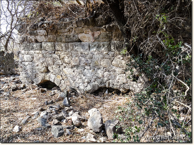 Myndos in Karien - Fundament- und Gewölbereste eines byzantinischen Bades im Norden von Myndos