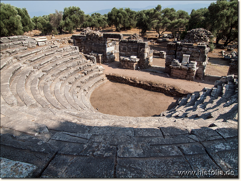 Nysa in Karien - Blick auf das 'Bühnenhaus' der Bouleuterions von Nysa