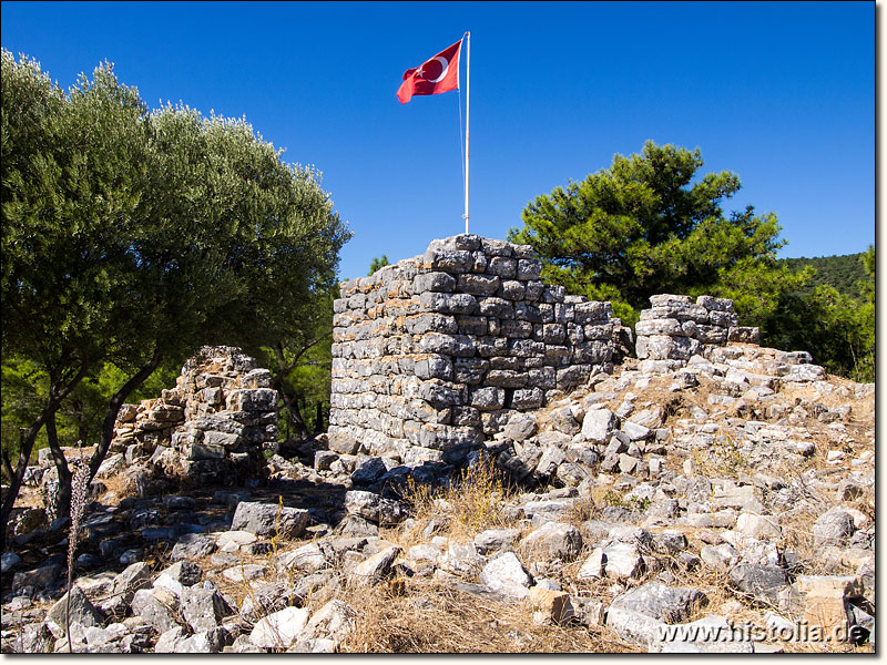 Pedasa in Karien - Der große Wachturm in der Akropolis-Festung von Pedasa