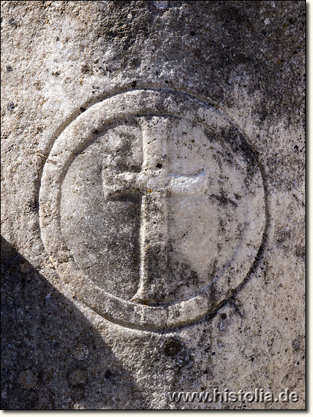 Stratonikeia in Karien - Kreuz-Symbol auf einer Säule