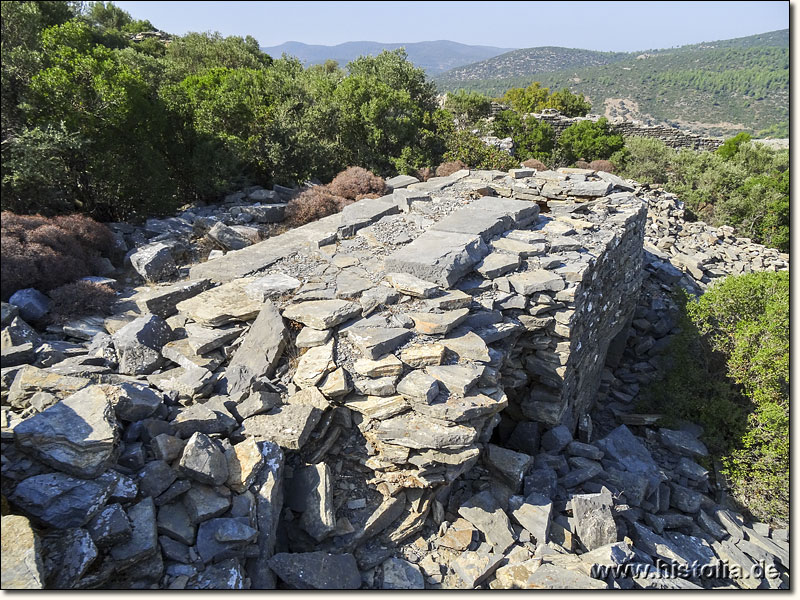 Syangela in Karien - Lelegisches Mauerwerk; eher kleine nur wenig behauene Bruchsteine