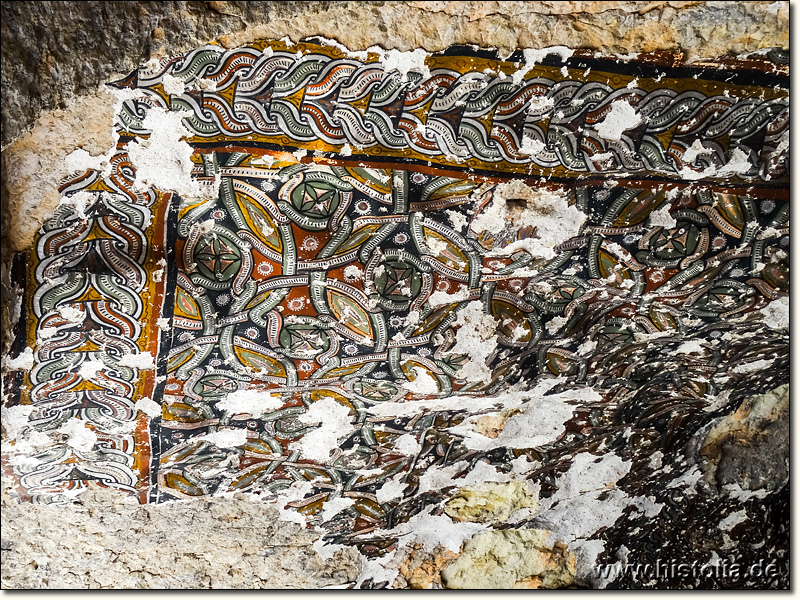 Alaoda in Kilikien - Decken- und Wandbemalung in der Felsenkirche von Alaoda in Kilikien