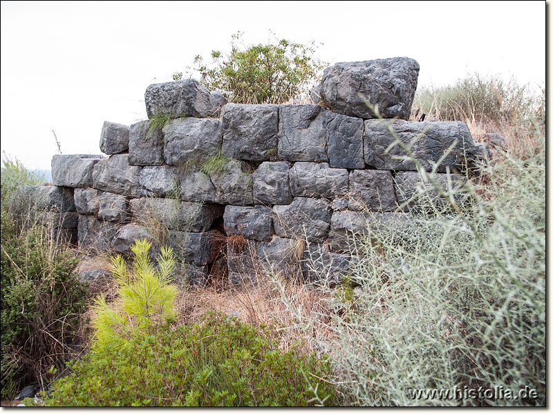 Nagidos in Kilikien - Reste des südlichen Wachturms auf dem Siedlungshügel von Nagidos
