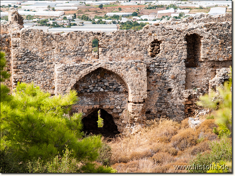Softa-Kalesi in Kilikien - Stark befestigtes Haupttor zur Festung in der oberen Festungsmauer