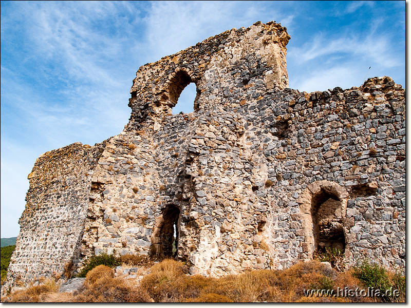 Softa-Kalesi in Kilikien - Nord/West-Seite der Zitadelle mit stark befestigtem Eingang