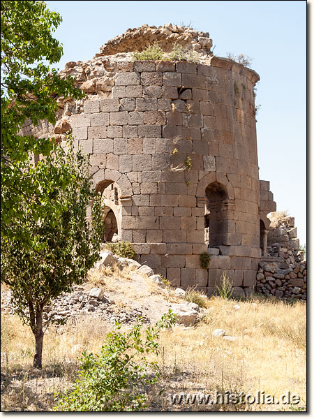 Barata in Lykaonien - Blick von Außen auf die Absis von Basilika 1 von Barata