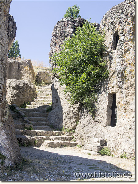 Kilistra in Lykaonien - Treppe im Wohngebiet von Kilistra hinauf zur kleinen Kirche
