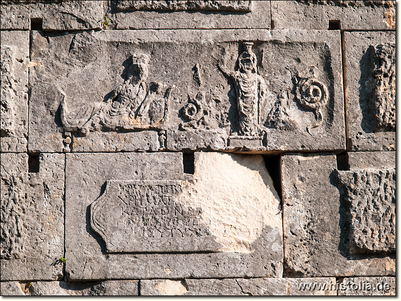 Andriake in Lykien - Relief von Isis und Serapis
