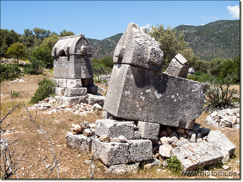 Apollonia in Lykien - Sarkophage in der Ost-Nekropole von Apollonia