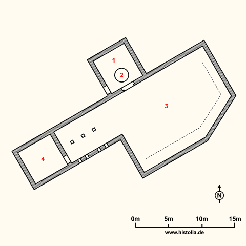 Gebäudeplan von Ision in Lykien