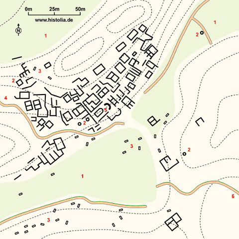 Gebietskarte von Istlada in Lykien