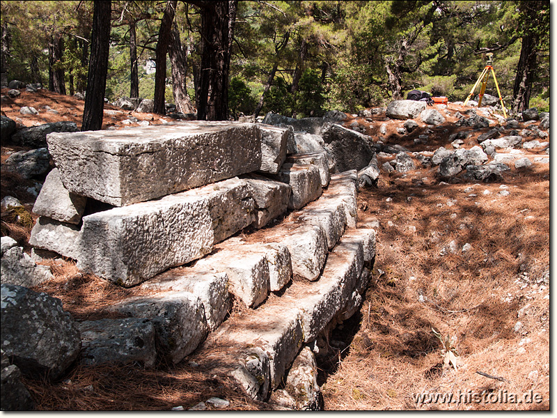 Kitanaura in Lykien - Reste einer Stoa auf der Akropolis