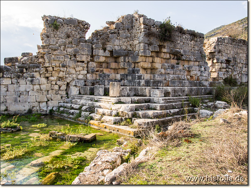 Limyra in Lykien - Das Ptolemaion von Limyra mit vorgelagerter kleiner Basilika