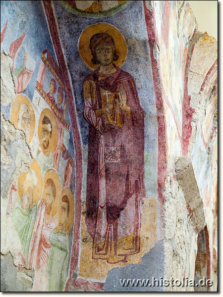 Myra-Nikolaus-Kirche in Lykien - Wandbemalung im südlichen Seitenschiff der Basilika