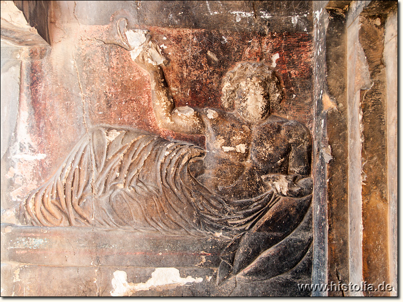 Myra in Lykien - Relief im Vorraum des 'Painted Tomb'