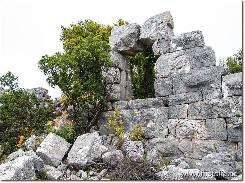 Oninda in Lykien - Tor zum Wachturm, WestlicherTeil der Akropolis