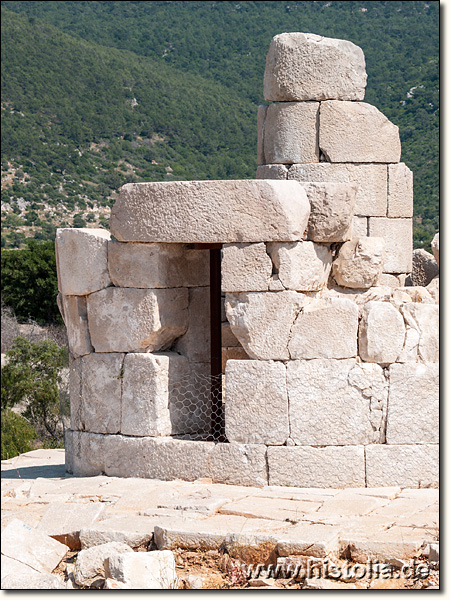 Patara in Lykien - Der Leuchtturm von Patara - Fundament und Eingangsbereich
