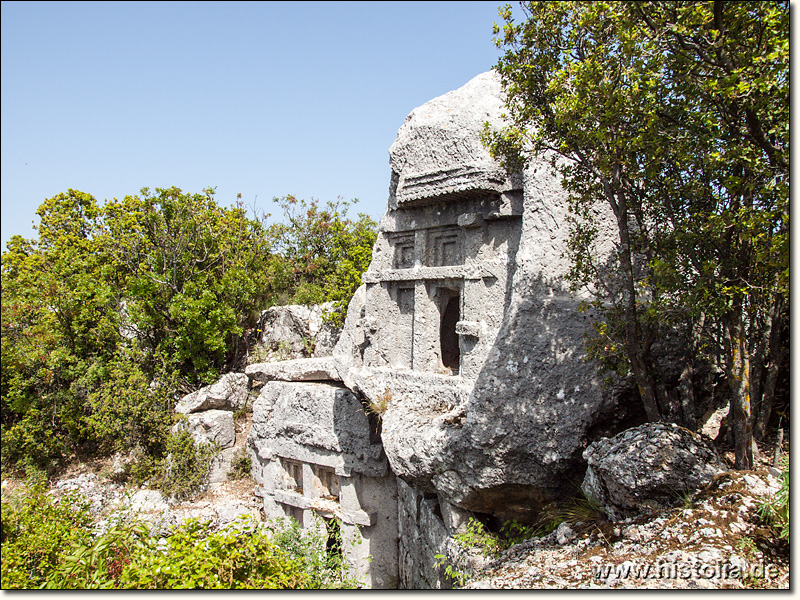 Phellos in Lykien - Felsengräber in der Ost-Nekropole von Phellos