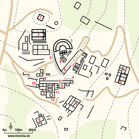 Gebietskarte von Rhodiapolis in Lykien