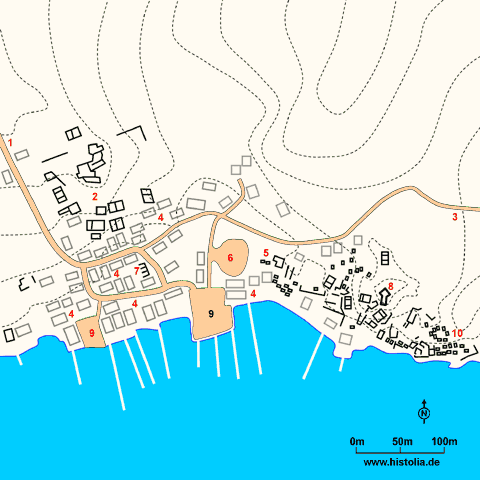 Gebietskarte von Teimiussa in Lykien