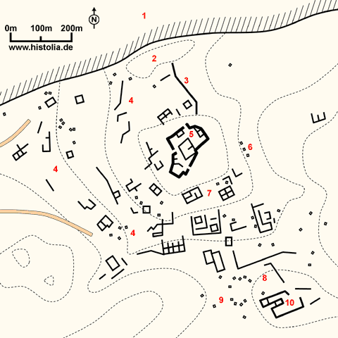 Gebietskarte von Tyberissos in Lykien