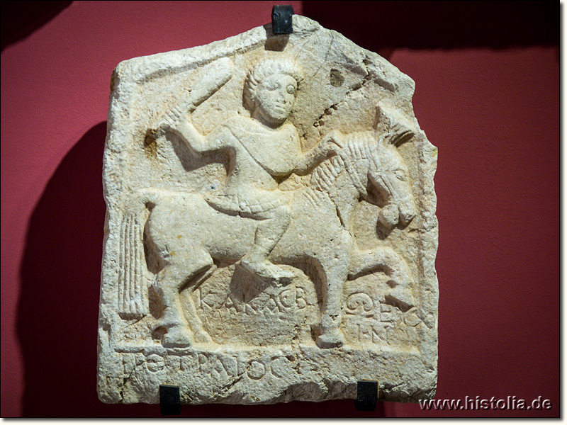 Museum von Fethiye - Abbild des oft im lykischen Hochland verehrten Reitergottes 'Kakasbos'
