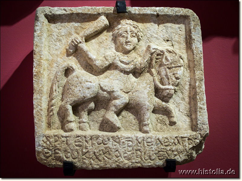 Museum von Fethiye - Abbild des oft im lykischen Hochland verehrten Reitergottes 'Kakasbos'