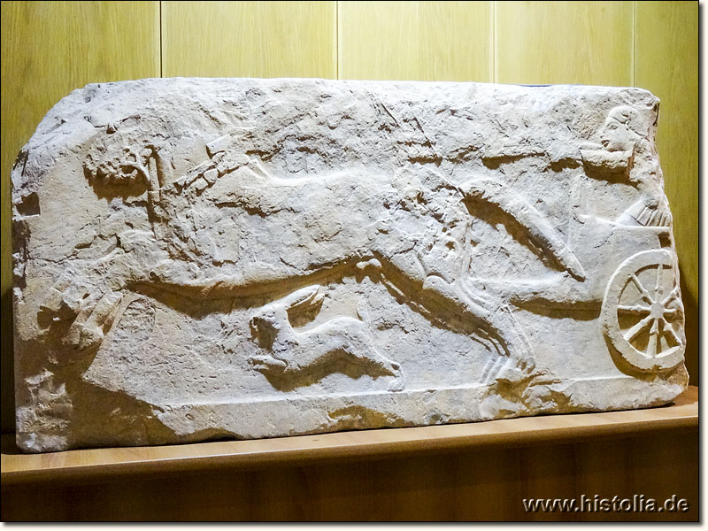 Museum von Milas - Relief einer Jagdszene aus dem 6.Jh.v.Chr. aus Iassos in Karien