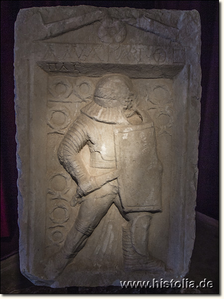 Museum von Mugla - Grabstele des Gladiators 'Amareios'