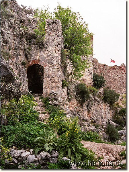 Korakesion in Pamphylien - Eingang zur Nordbastion