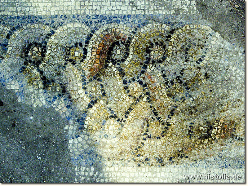 Seleukeia, Lyrbe in Pamphylien - Reste eines Mosaiks östlich der Agora