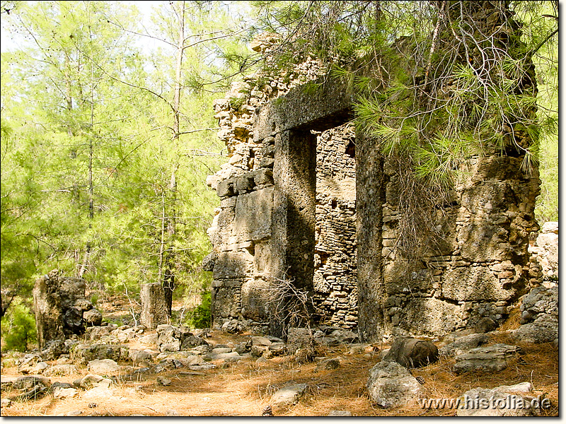 Seleukeia, Lyrbe in Pamphylien - Ein Tempel nördlich der Agora