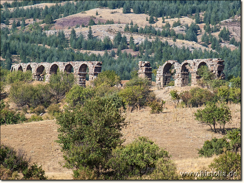 Antiochia in Pisidien - Das Aquädukt zur Wasserversorgung nördlich von Antiochia