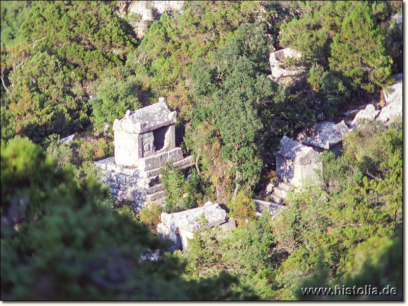 Termessos in Pisidien - Sarkophage in der Nekropole