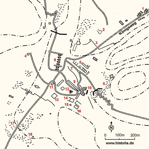 Gebietskarte von Termessos in Pisidien