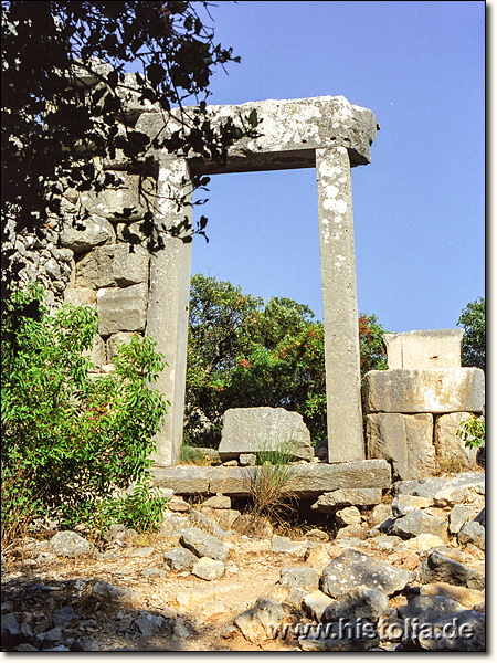 Termessos in Pisidien - Der Zeus-Tempel im Stadtgebiet