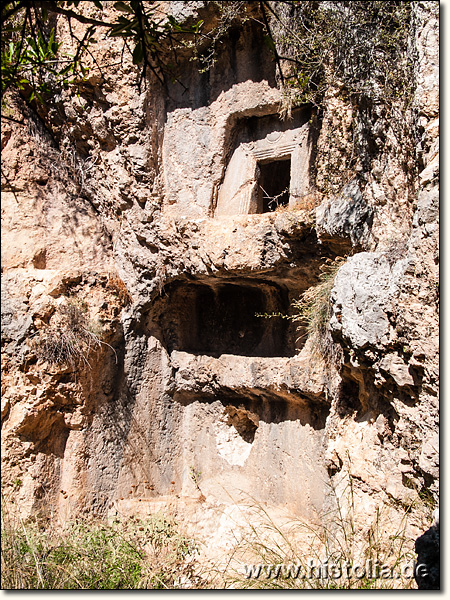 Trebenna in Pisidien - Grabanlage im 'Innenhof' des Akropoliszugangs (Stadttor)