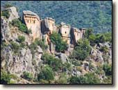 zur Bilderseite der lykischen Königsgräber bei Çavdir in Lykien