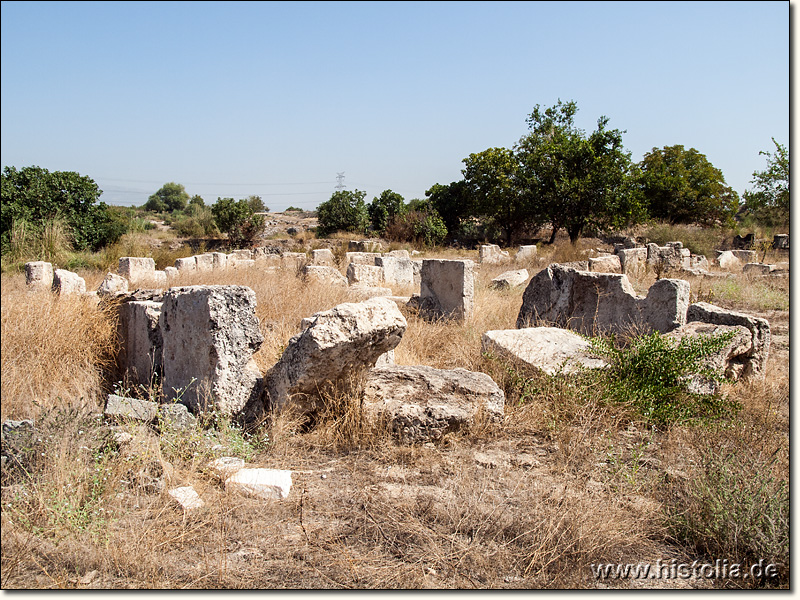 Kolossae in Phrygien - Als Viehgehege neuarrangierte Steine der ehemaligen Michaels-Basilika von Kolossae